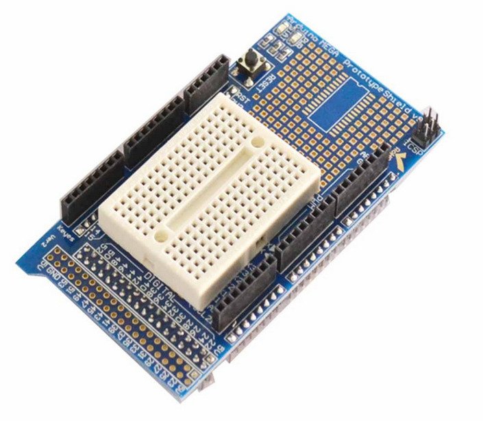 Prototype Shield V3.0 For Arduino Mega with Mini Breadboard – Tomson ...