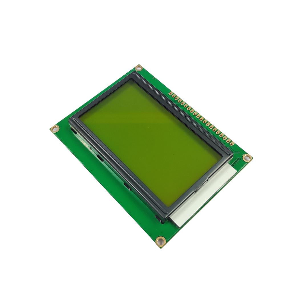 128×64 Graphical Display – Green Backlight with Serial Interface