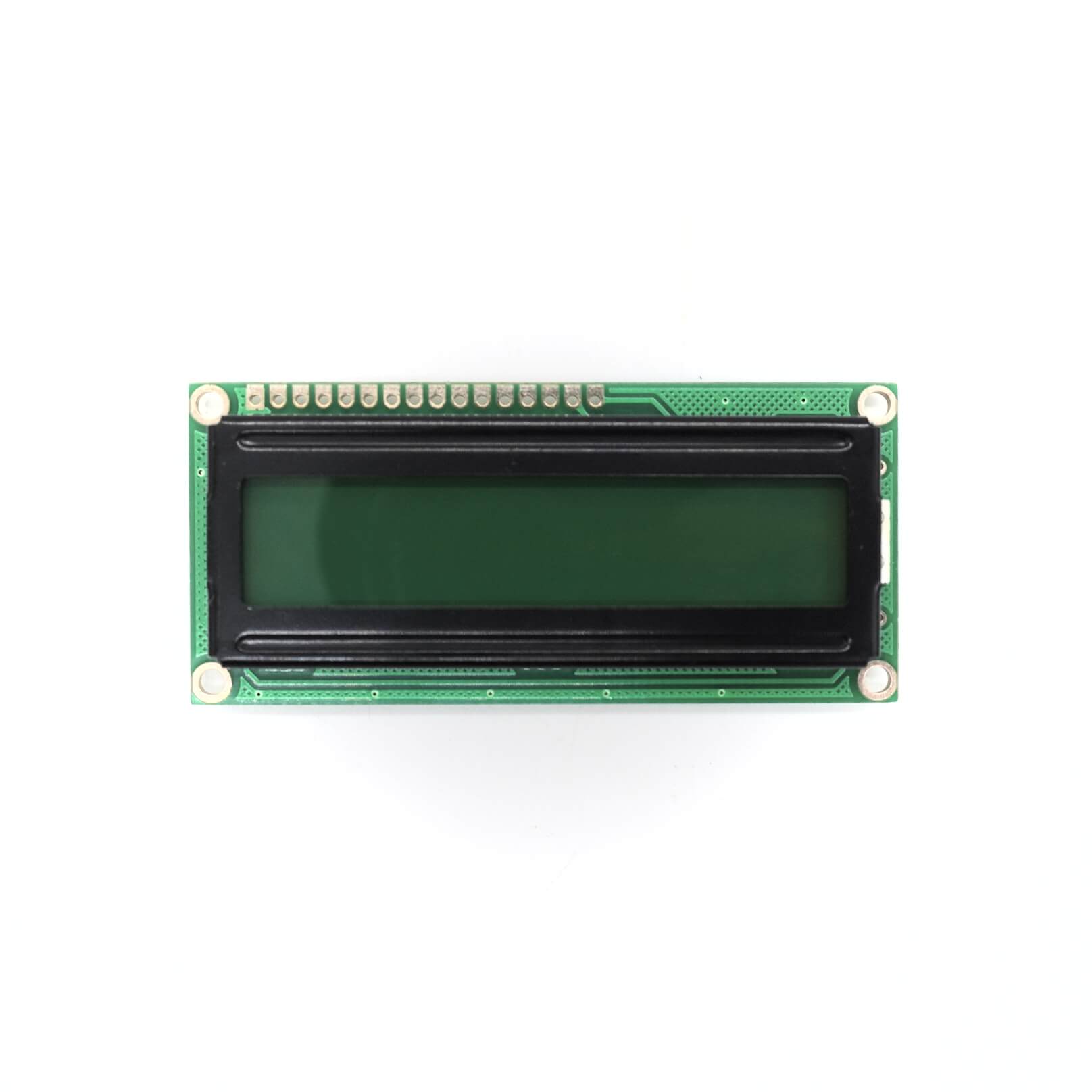 16x1 Green LCD Display SINDA Character Module for Arduino and Embedded Systems FRONT
