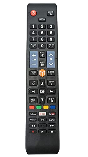Universal IR Remote for Chinese Assembled Smart TVs with Netflix, YouTube & Hotstar Hotkeys