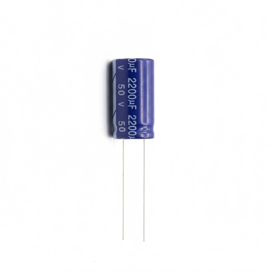 3NIX 2200 uF/50 V Cylindrical Electrolytic Capacitor with blue and white color 