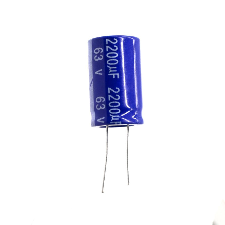 3NIX 2200 uF/63 V Cylindrical Electrolytic Capacitor with blue and white color 