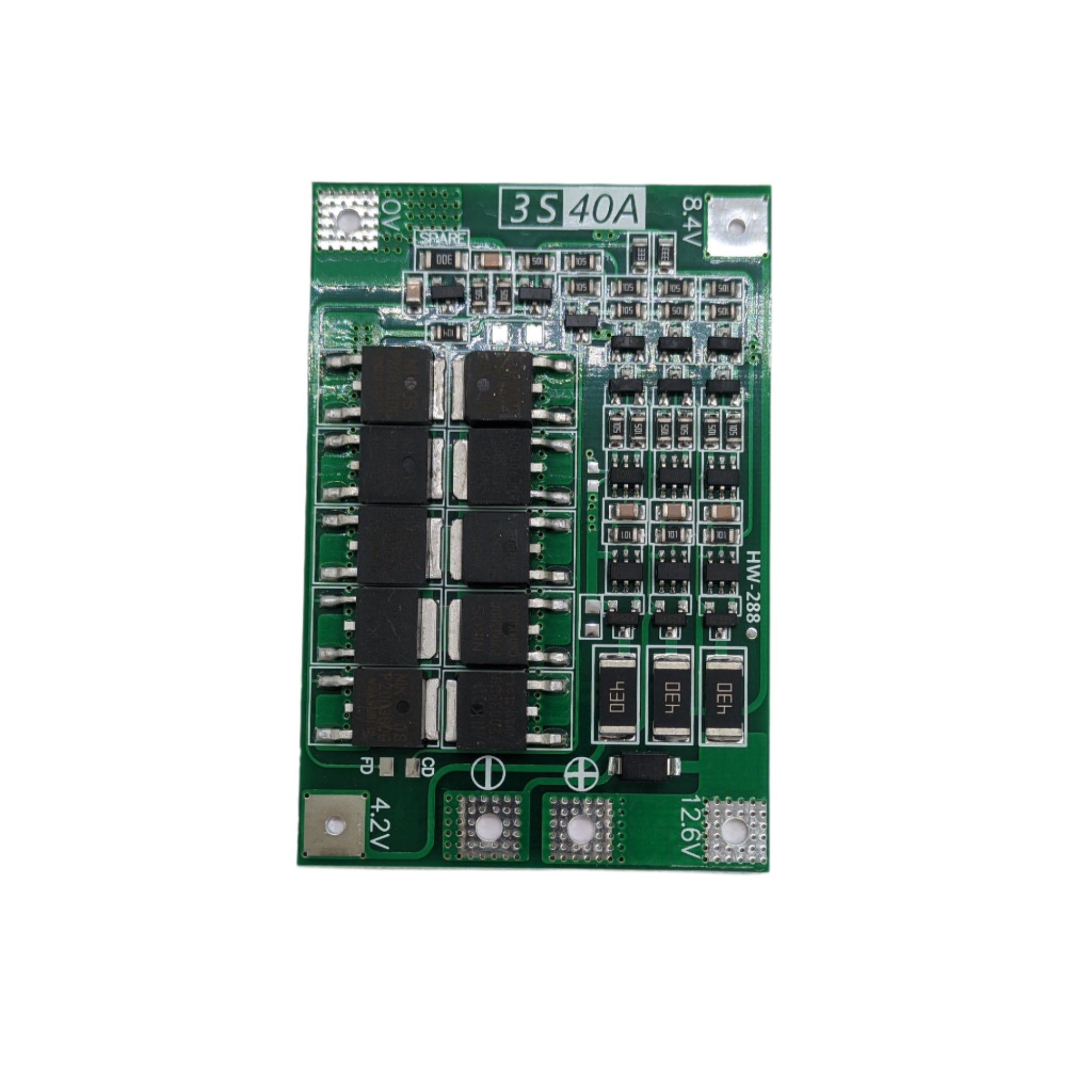 3S 11.1V 40A Lithium Battery Management System with Protection Circuit 