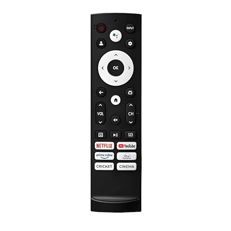 VU Smart TV Remote – Non-Voice with OTT Streaming & Entertainment Mode Hotkeys