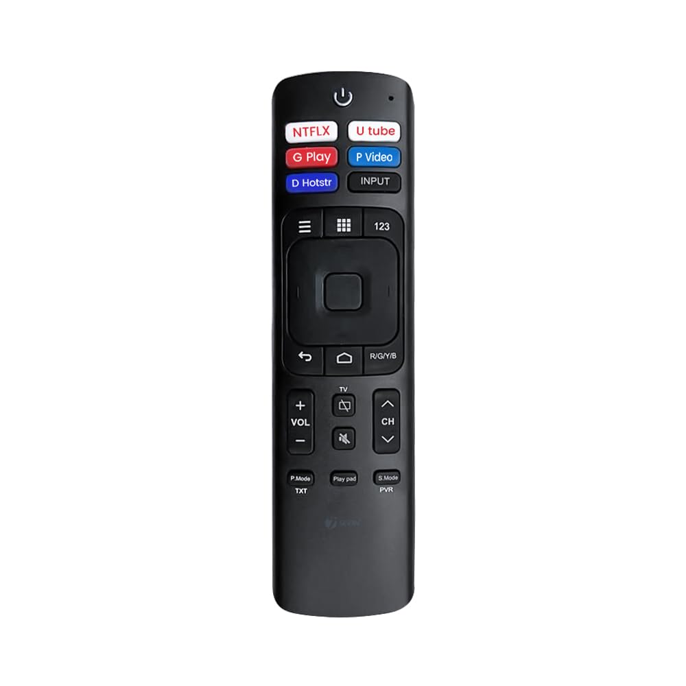 Non‑Voice IR Replacement Remote for Hisense and VU Smart LED/UHD TVs