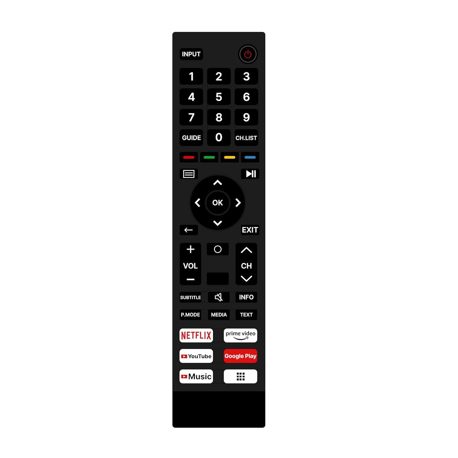 Hisense HSNS12 Compatible Remote Control (Non‑Voice)