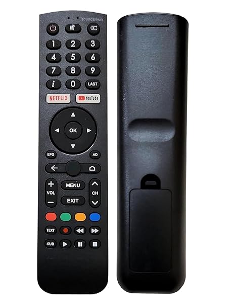 AZONE Remote for Impex Smart TVs – Netflix, YouTube, Prime Hotkeys (Non-Voice)