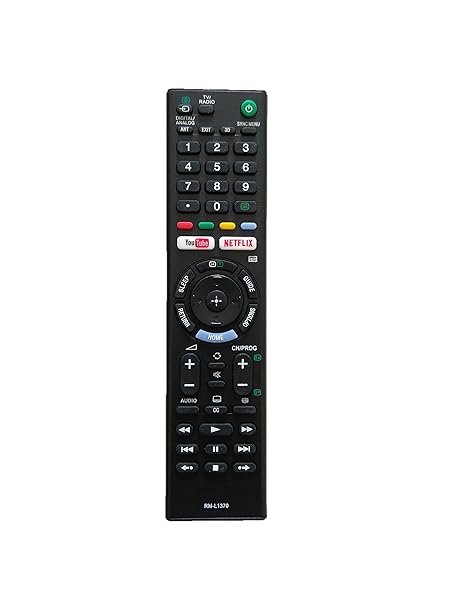 YY RM‑L1370 Universal Replacement Remote for Sony Smart TVs – Netflix & YouTube Hotkeys, No Voice