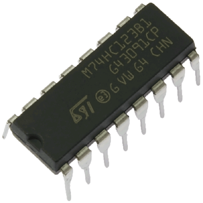 74 HC 123 – Dual Retriggerable Monostable Multivibrator 