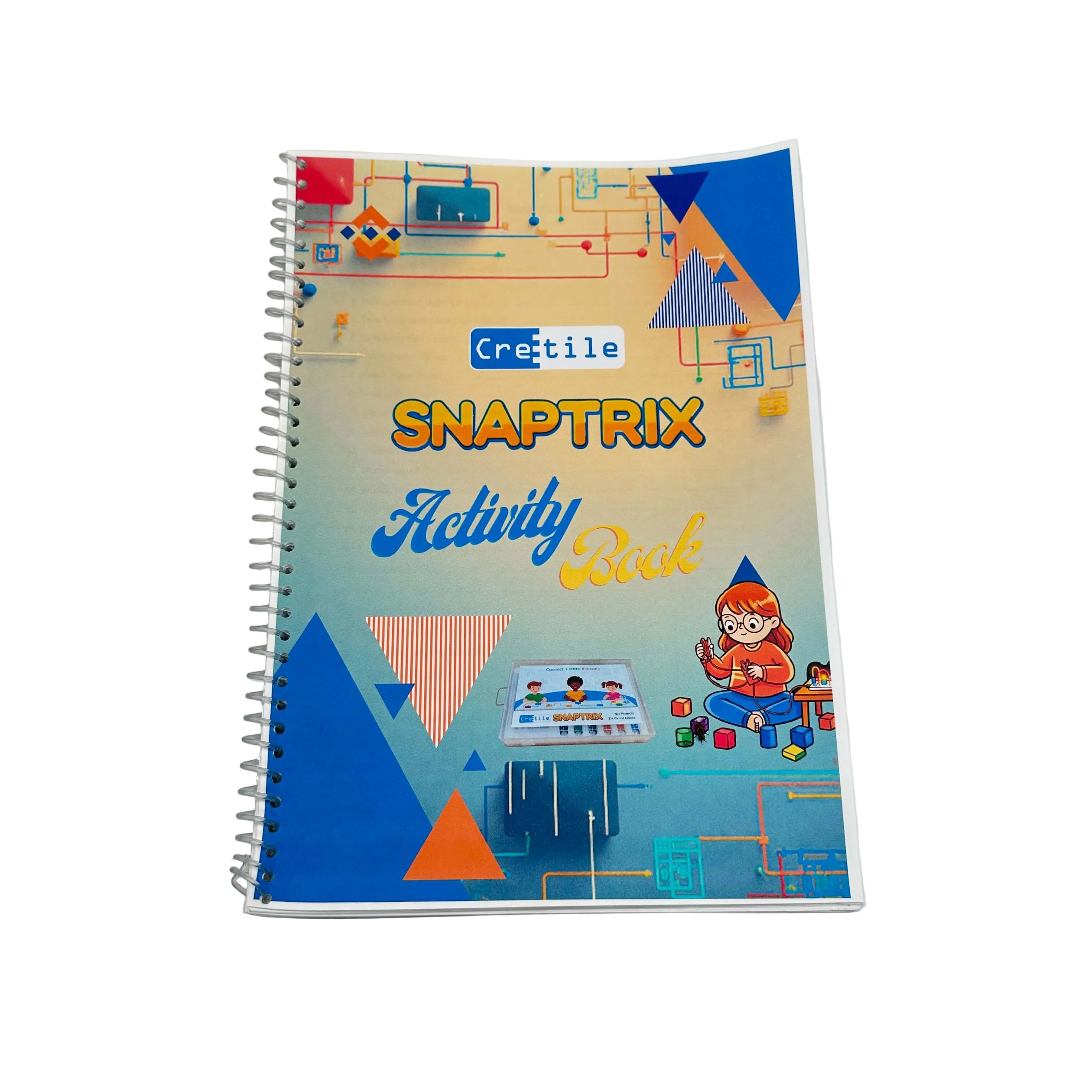 Colorful Creteile Snaptrix Activity Book on a white background