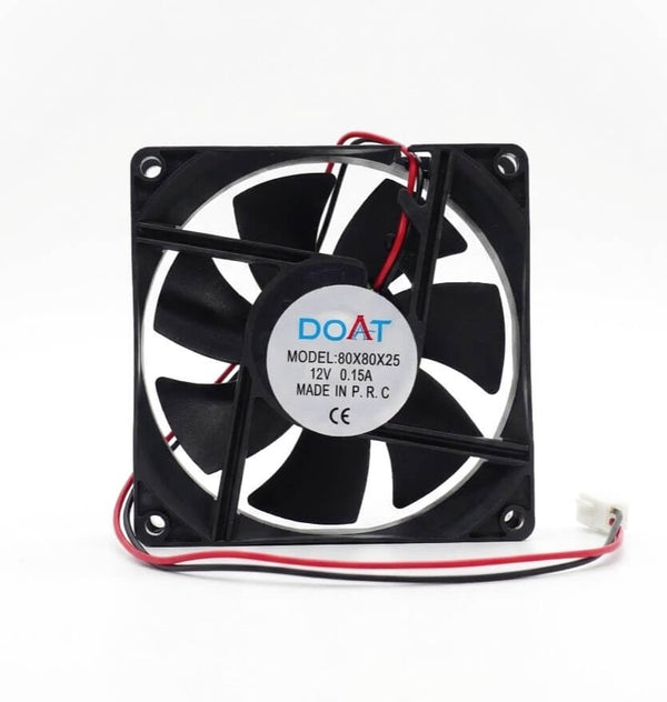 12V DC 80×80×25mm Cooling Fan High Airflow DOAT

