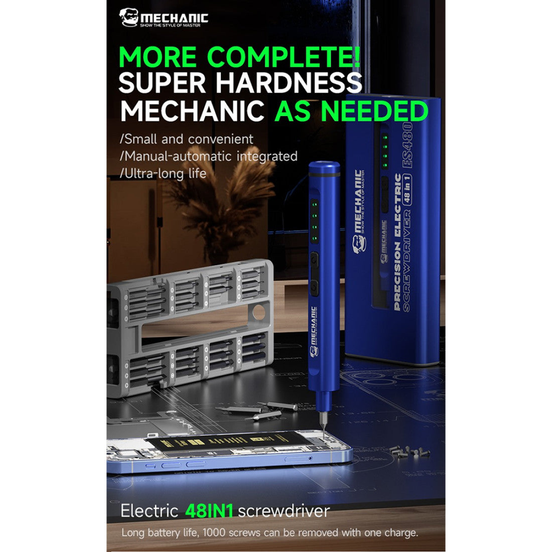 Mechanic ES480 Electric 48-in-1 Multifunctional Precision Screwdriver Set