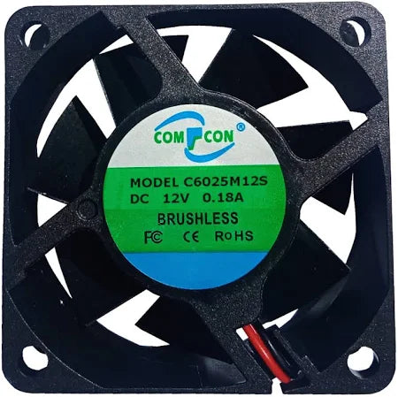 2.5-Inch 12V DC Cooling Fan – 60×60×25mm