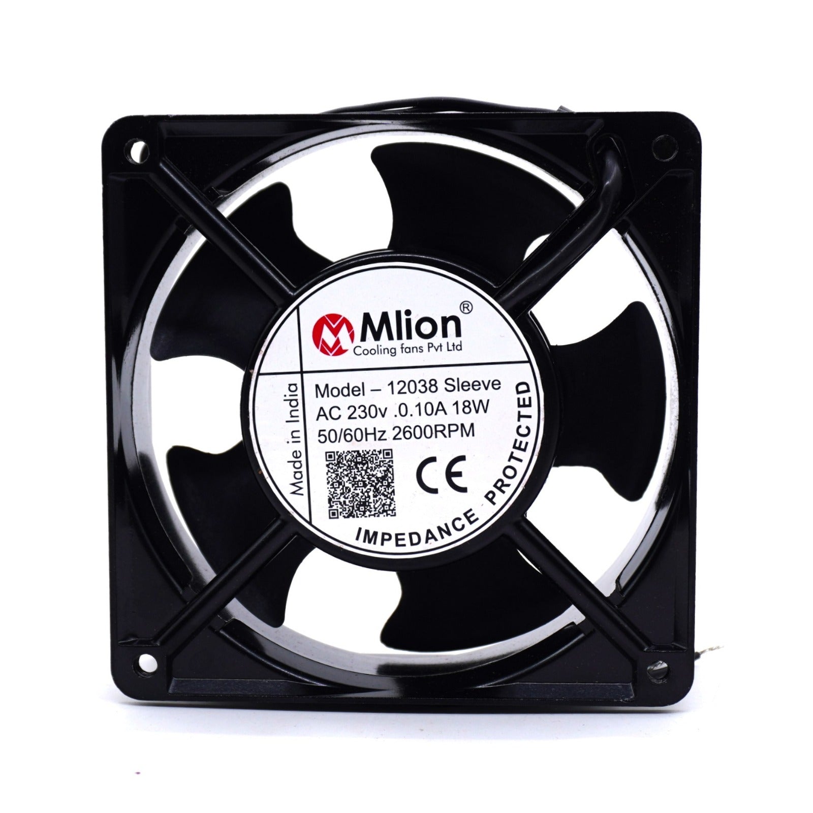 MLION 4 Inch AC Cooling Fan 12038 SL – 230V High Airflow Exhaust Fan