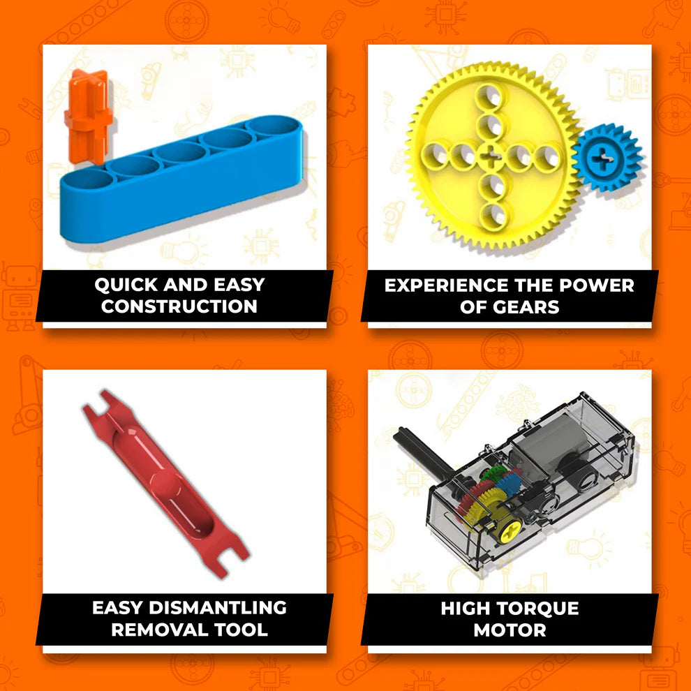 Blix Robotix Gears Box Science Kit STEM Educational Building Set 3