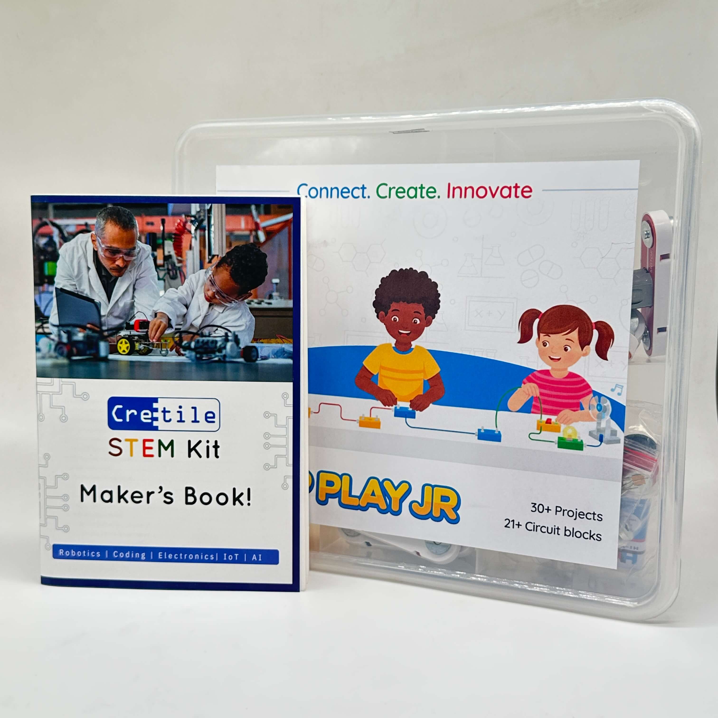 CRETILE- Snap Play Jr Kit | STEM Educational Electronics Building Blocks (30+ Fun Activities)