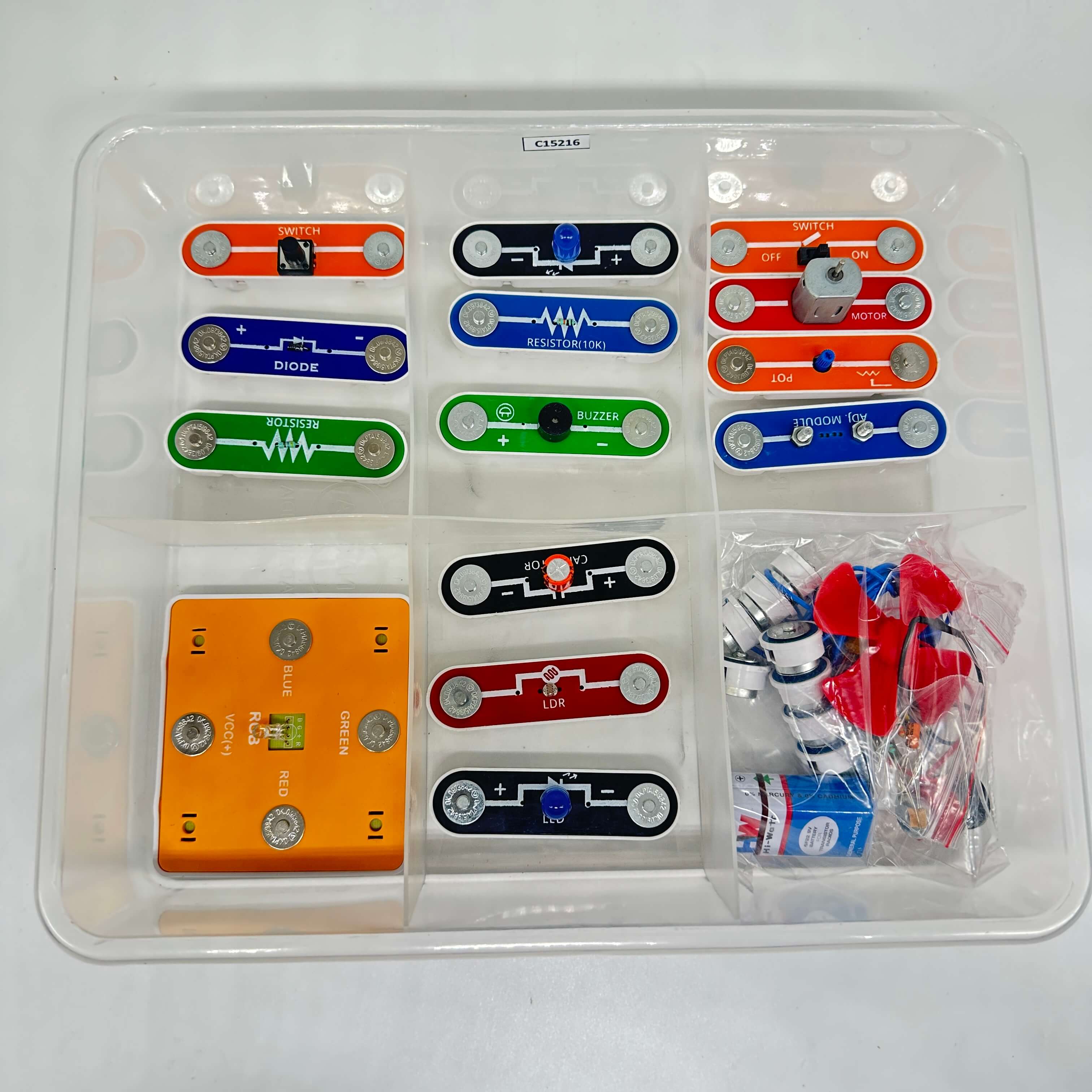 CRETILE- Snap Play Jr Kit | STEM Educational Electronics Building Blocks (30+ Fun Activities)