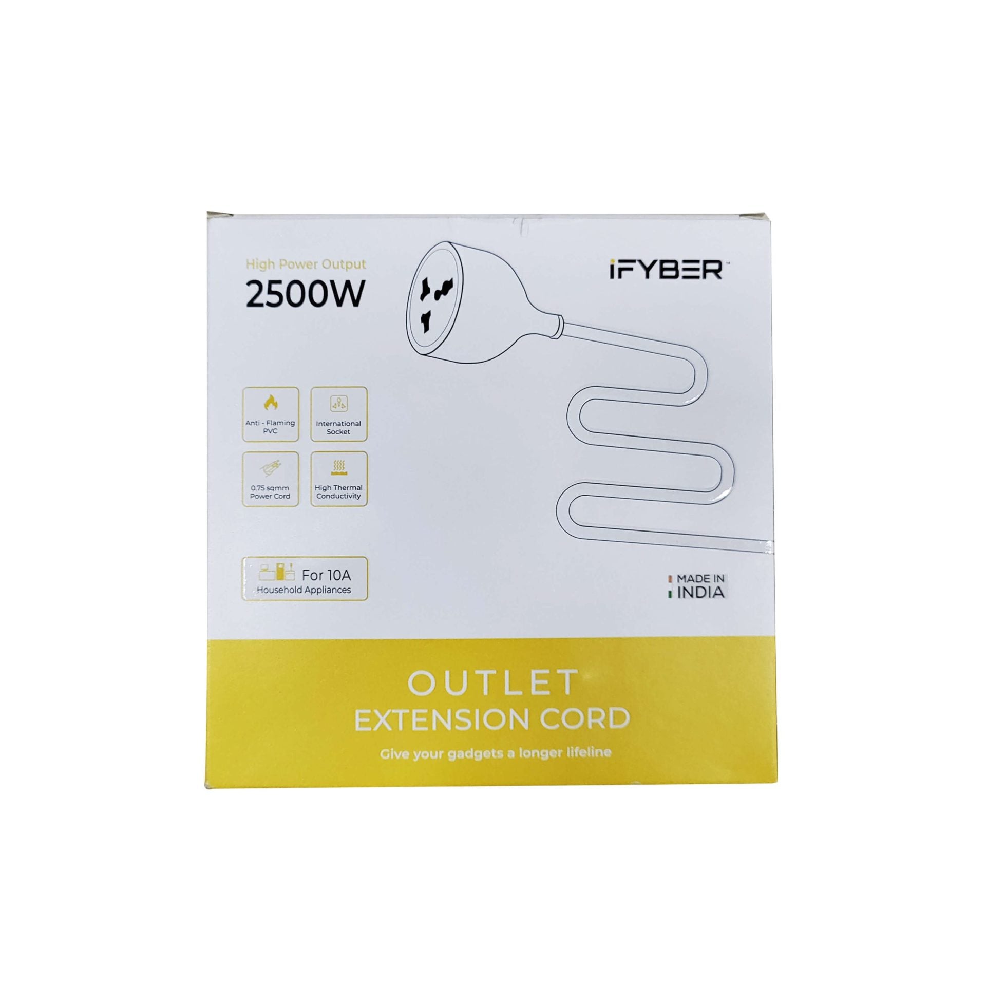 Extension Code 5 Meter Outlet Extension Cord IFYBER IFOEC-05 – 5 Meter Heavy Duty – Tomson ...
