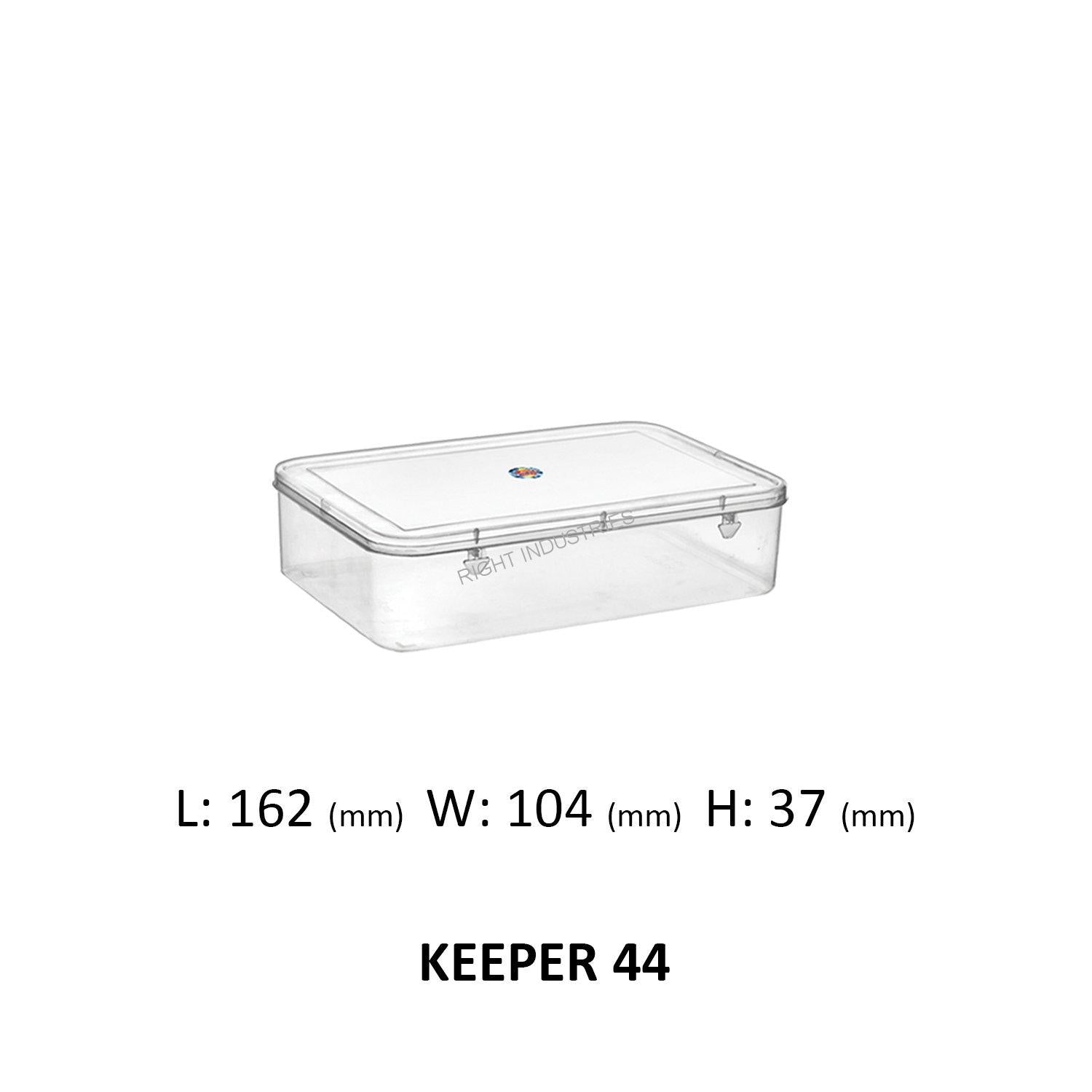 Container Keeper 44 Medium Storage Box 16.5x10.5x4 cm for Electronics and Hardware