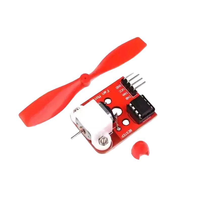 L9110 Dual DC Motor Driver Module with Fan Blade for Arduino and Robotics Projects DISASSEMBLED