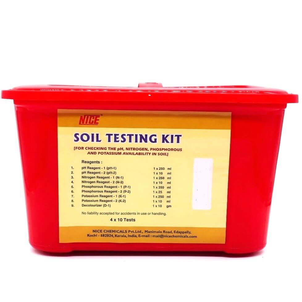 NICE Soil Testing Kit CAT# S25550 for Agriculture and Gardening FRONT