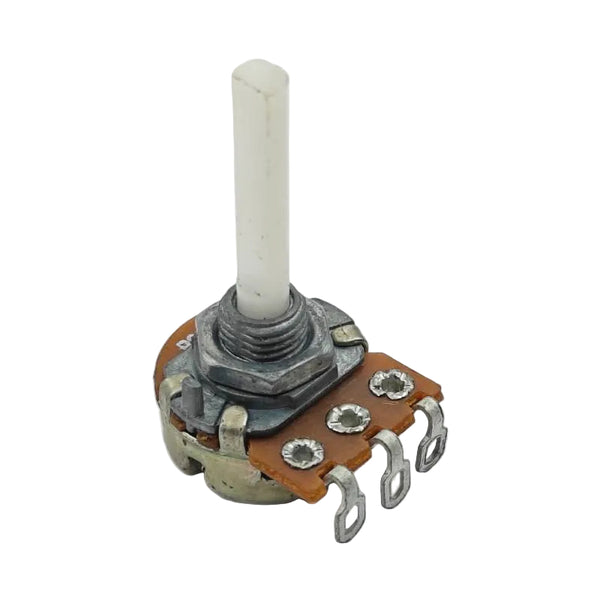 10K Ohm 16mm ELCON Linear Rotary Potentiometer with Metal Shaft and Solder Lugs for Panel Mount
