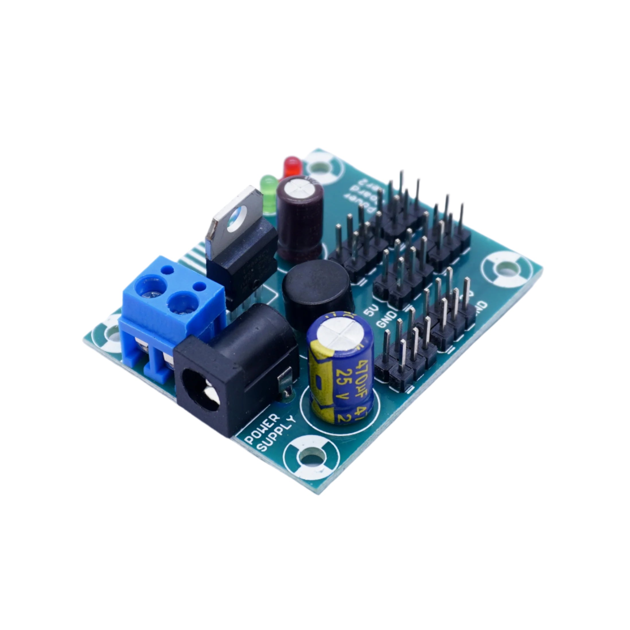 3 in 1 Power Module – DC Barrel Jack Input, 3.3 V / 5 V / 12 V Output ...