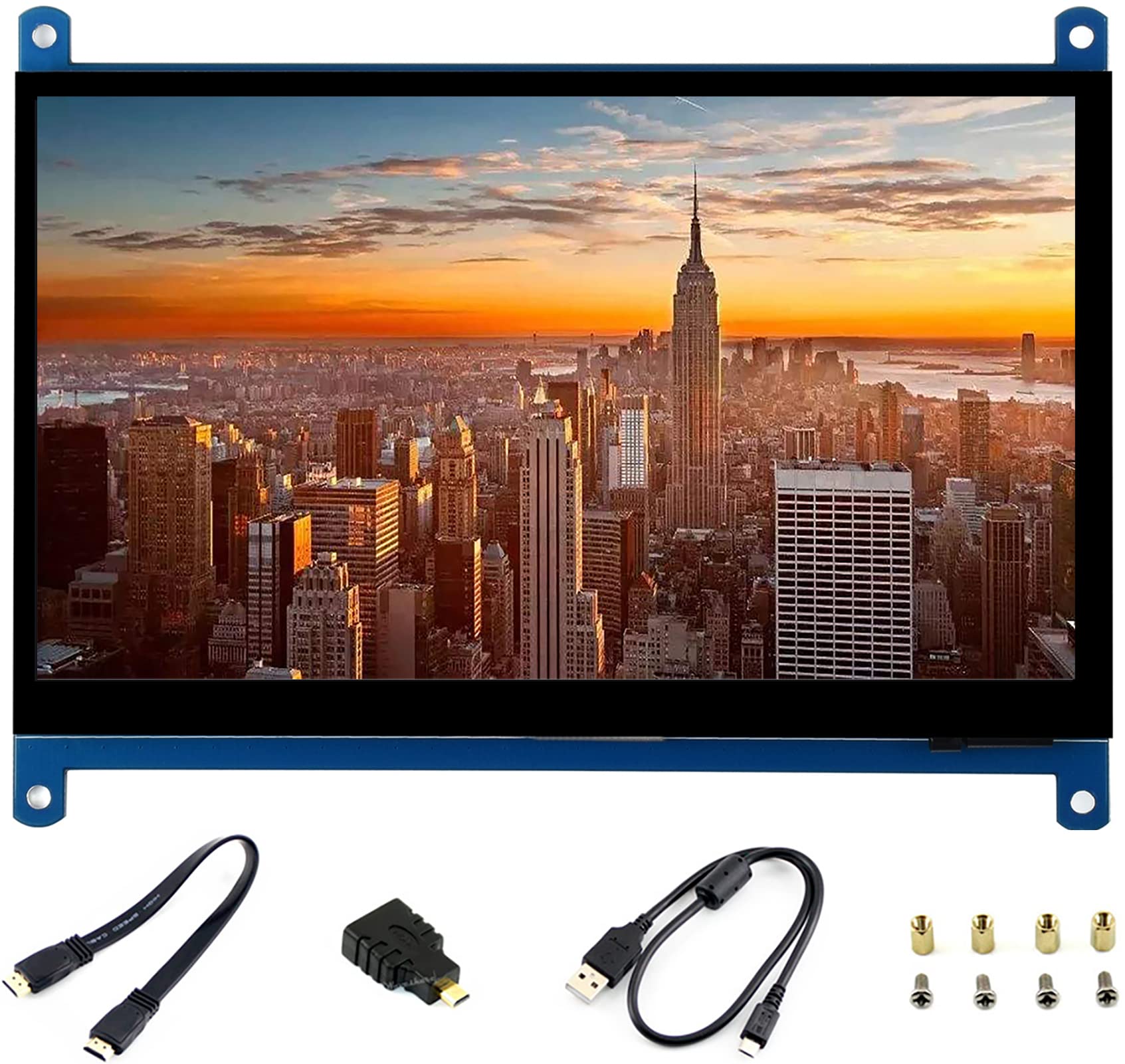 Raspberry Pi 7 Inch HDMI Touch Screen Display – Waveshare Capacitive LCD