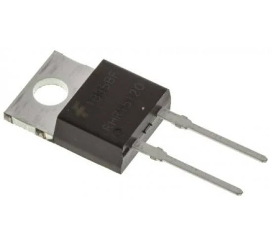 RHR15120 15A 1200V Hyperfast Soft Recovery Rectifier Diode in TO-220AC 2-Pin Package
