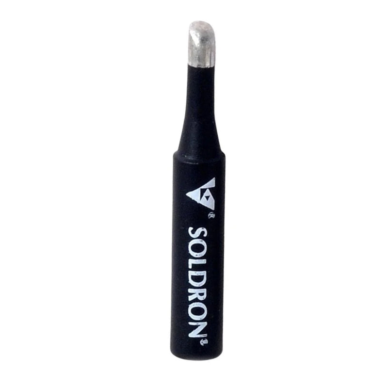 Soldron SBS3 deluxe spade soldering bit, highlighting the ceramic-coated body and precision flat spade tip for 878D and 936 stations.