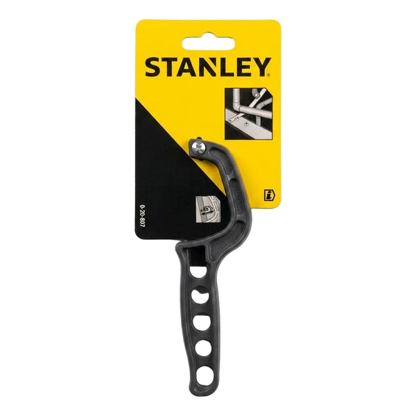 Stanley 0-20-807 mini hacksaw highlighting the ergonomic yellow handle