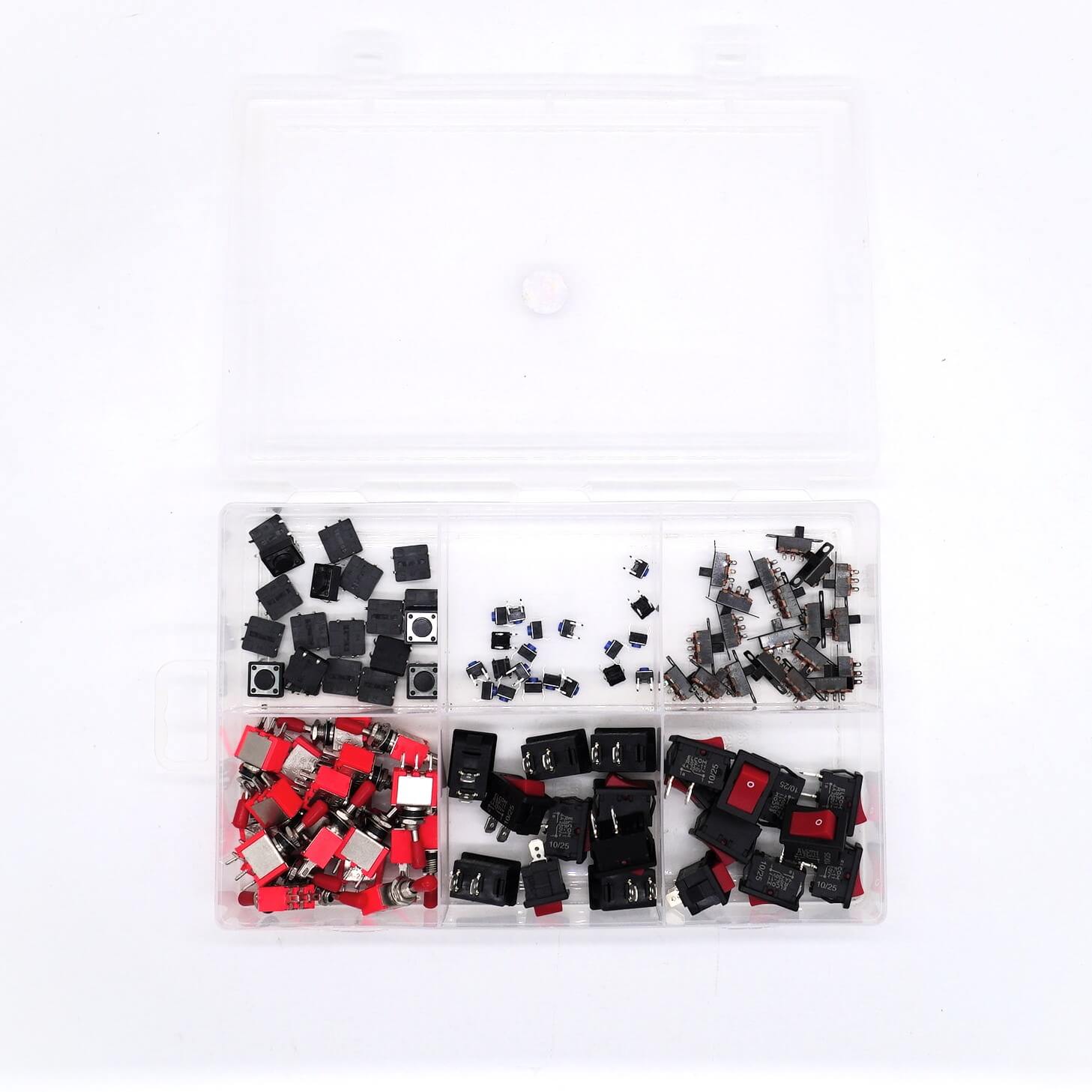 Assorted Switch Box Assorted switch kit with box – complete DIY switch set – Tomson Electronics