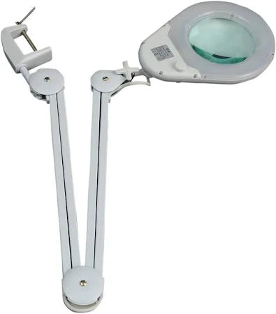 VARTECH Magnifier Lamp 228L 8X with Folding Arms for PCB Inspection and Repair 2