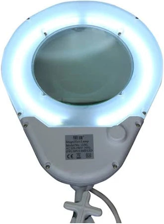 VARTECH Magnifier Lamp 228L 8X with Folding Arms for PCB Inspection and Repair 3