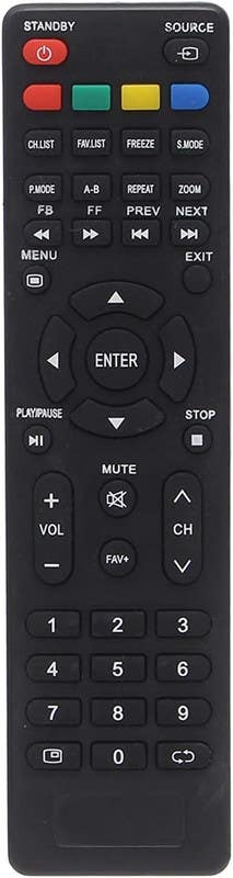 Compact Replacement Remote for Impex LCD/LED TVs – Small IR Remote (Non‑Voice)