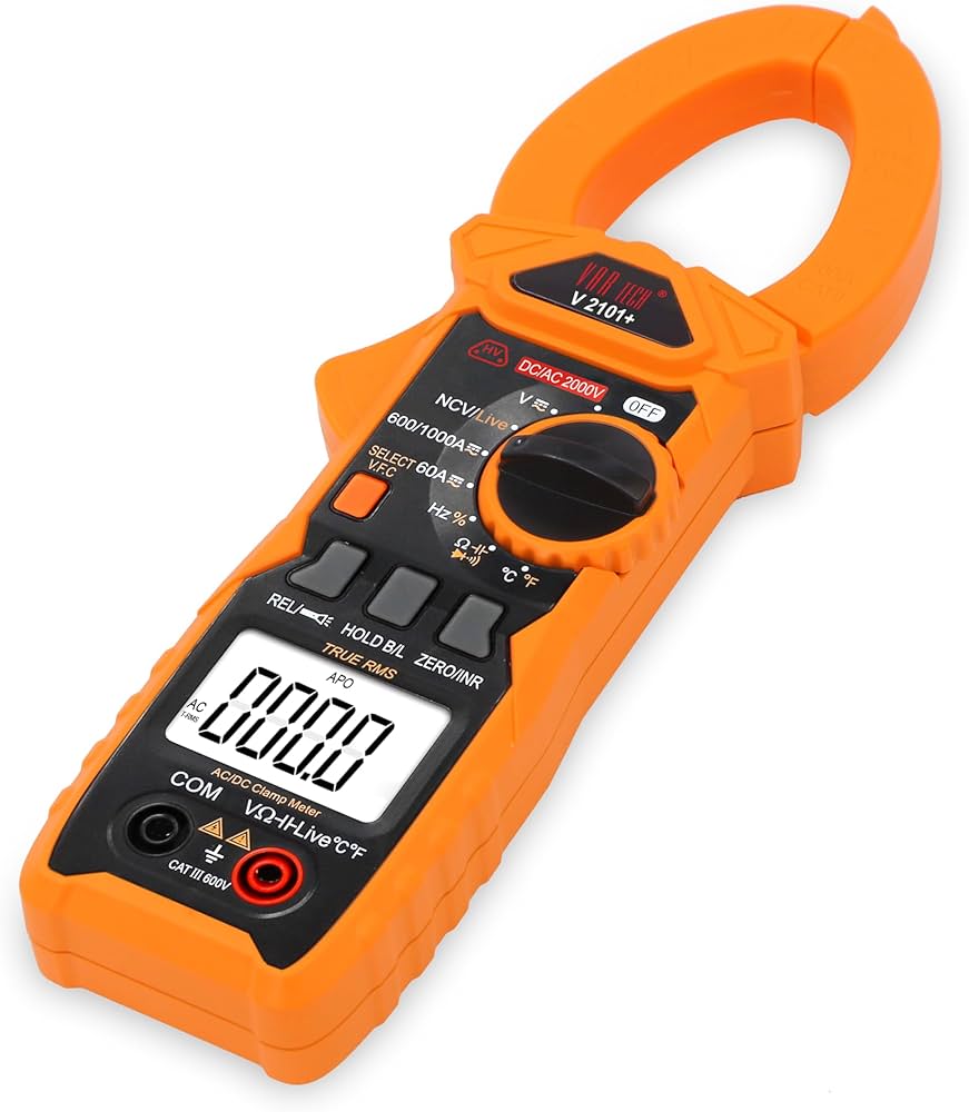 Vartech V2101+ Digital Clamp Meter True RMS Multimeter VIEW