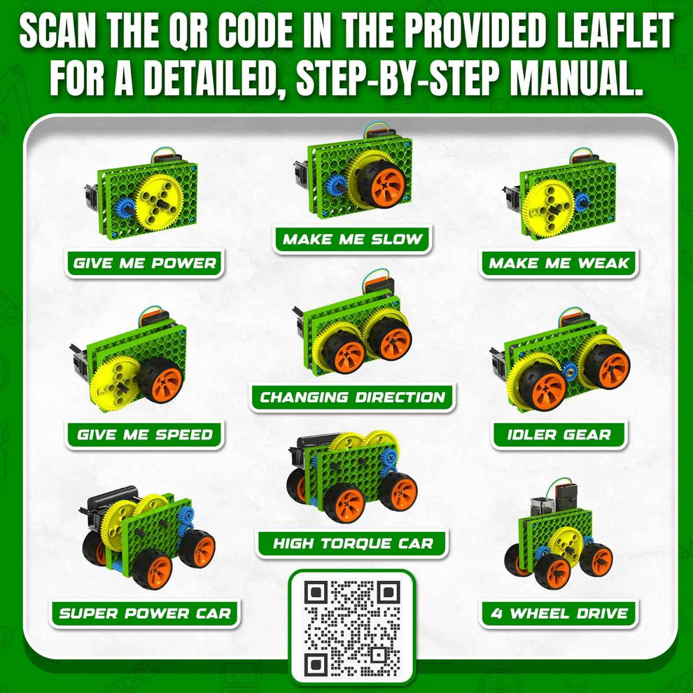 Blix Robotix Gears Box Science Kit STEM Educational Building Set 4