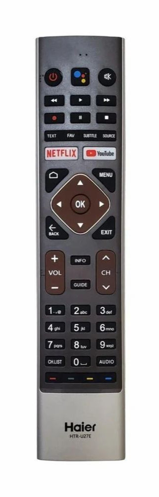 Haier HTR-U27E Replacement Remote for Smart and LED TVs