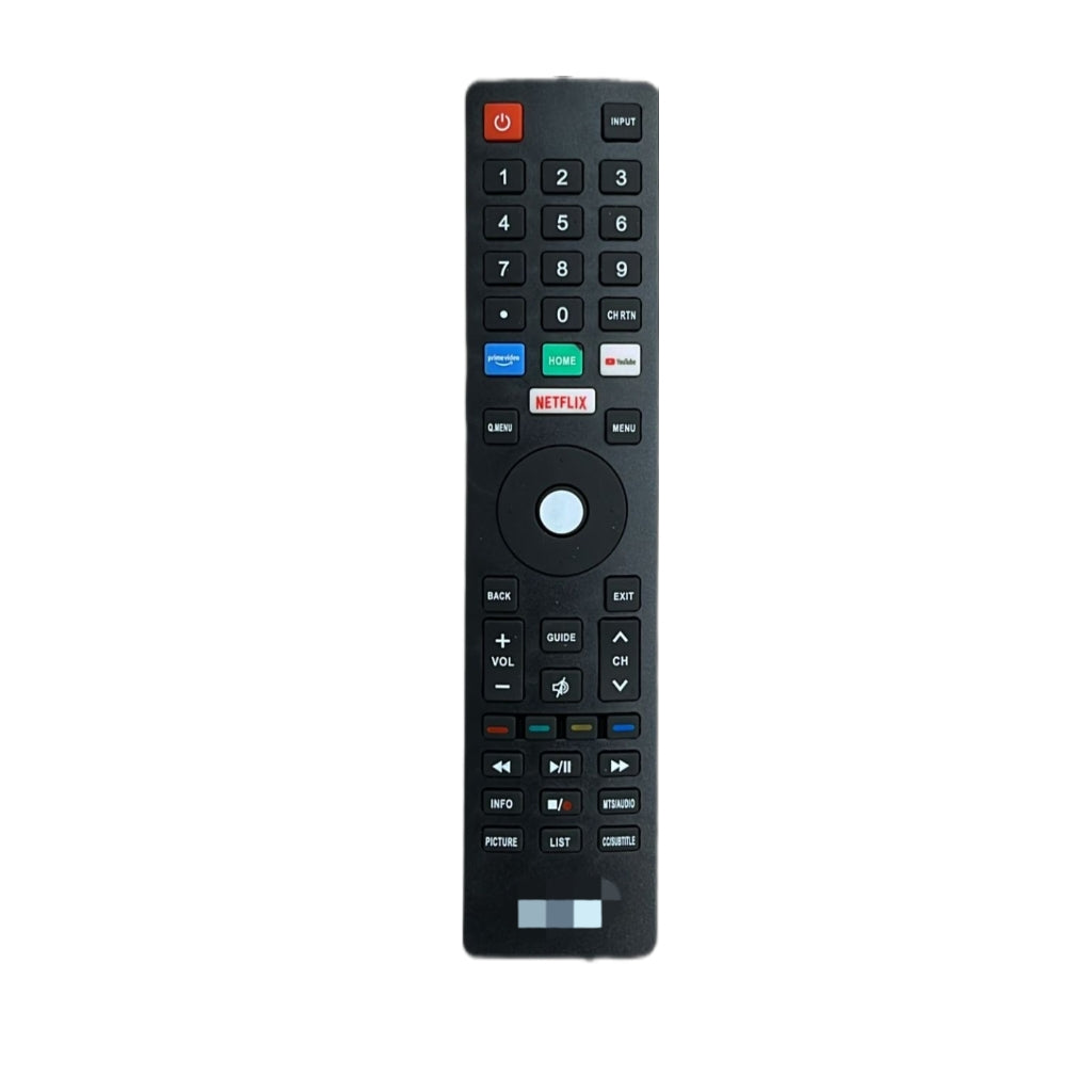 iBELL Smart TV Remote with Home, Netflix & Prime Video Buttons – IR Non‑Voice