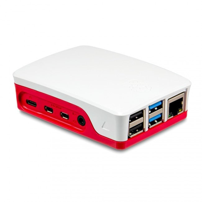 Raspberry Pi 4 Case in Red and White