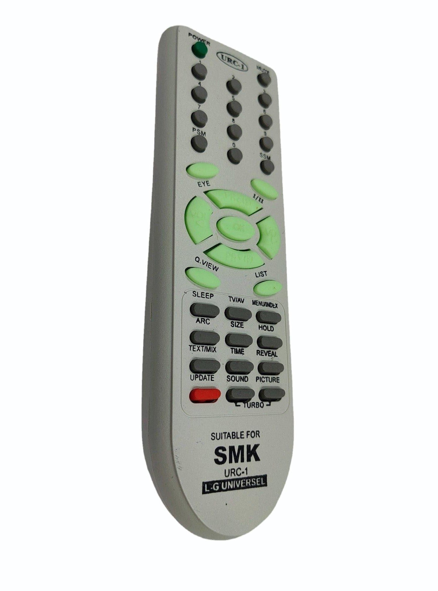 SMK URC‑1 Universal Remote for LG TVs – White Infrared Replacement