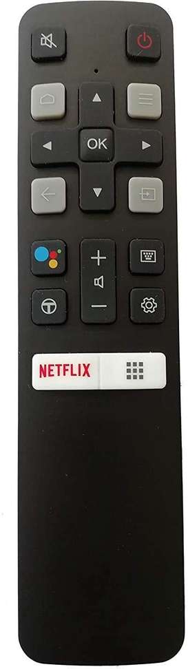 Bluetooth Smart Remote for TCL Smart TVs – Netflix Hotkey (Non-IR, No Voice)
