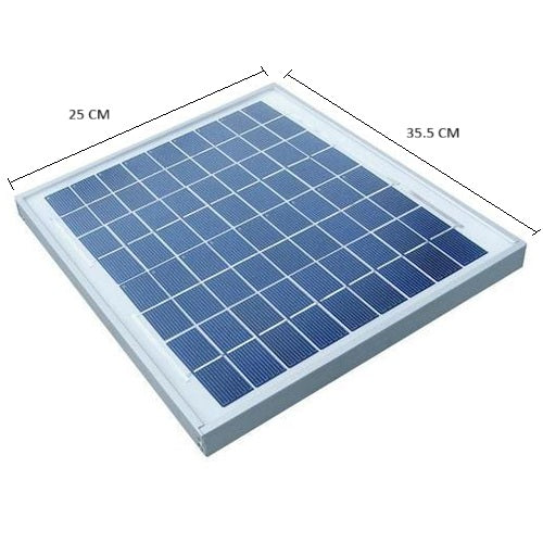VEGA 12V 10W Solar PV Module Polycrystalline Panel for Battery Charging and DIY Solar Projects
