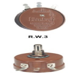 100Ω-20kΩ 3W Single Turn Wire Wound Potentiometer