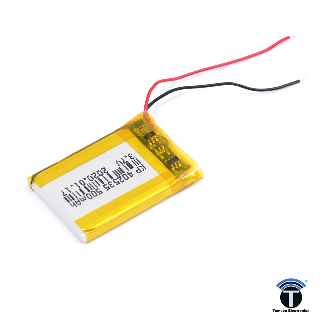 3.7V 500mAh Rechargeable Lithium Lipo Battery for RC Quadcopter