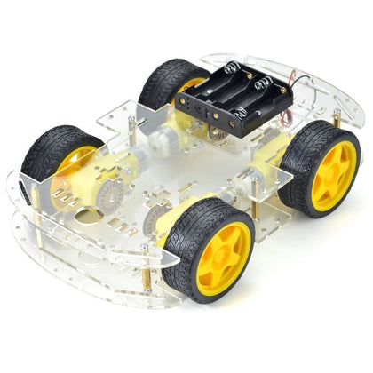 Four Wheel Double Layer Smart Car Chassis Kit