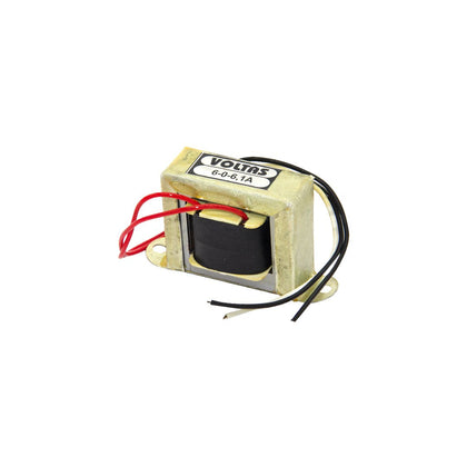 6V 1A Center Tapped Step Down Transformer 230V AC to 6-0-6V AC