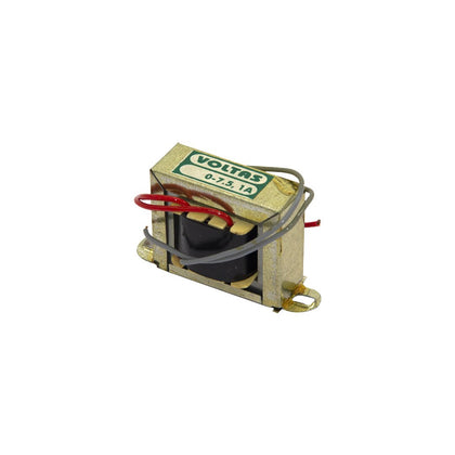 7.5V 1A Step Down Transformer 230V AC to 0-7.5V AC