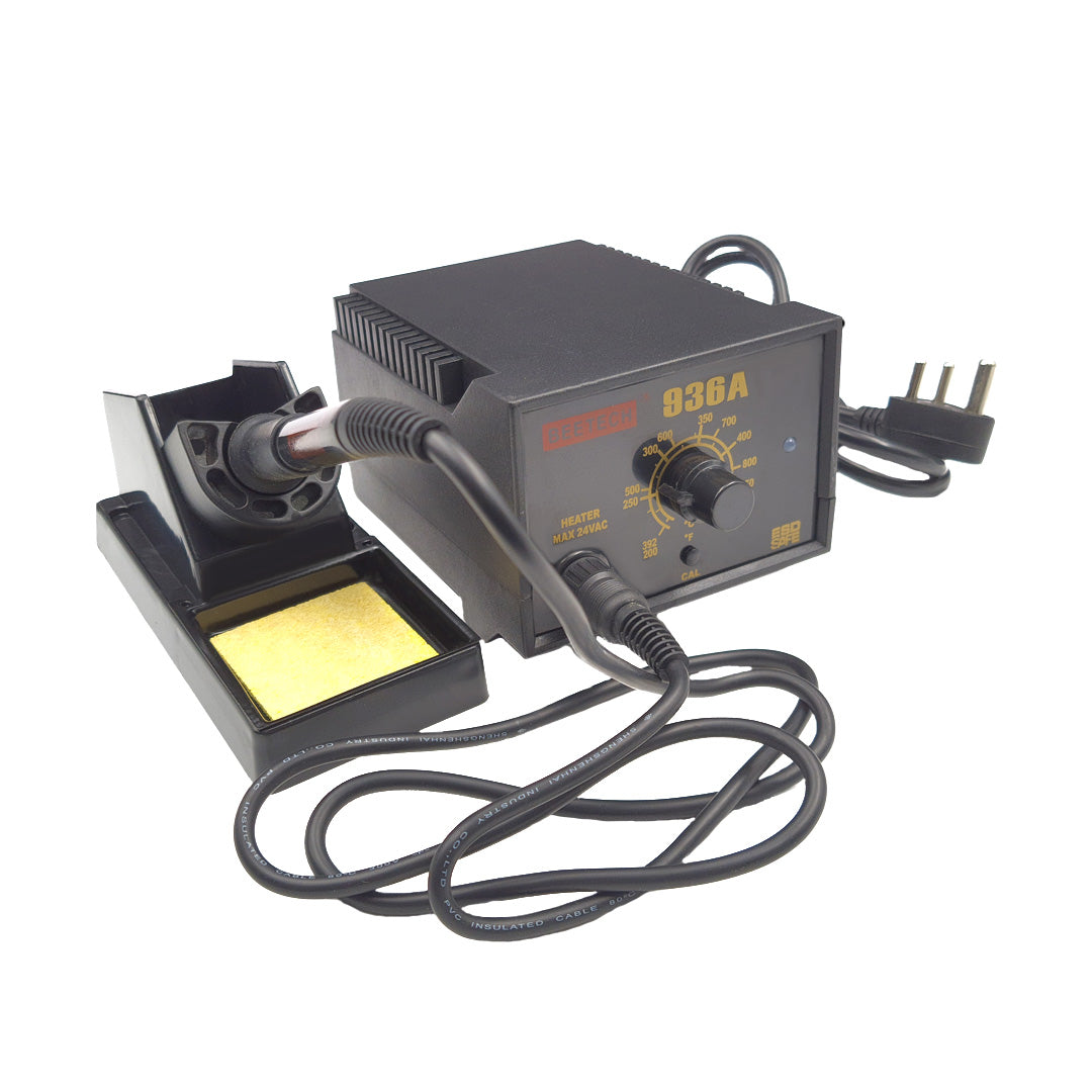 AZ-Delivery Soldeerstation 936A II Soldeerboutkit, 115 W, instelbaar 200 °C - 480 °C, inclusief insteekbare soldeerboutgreep, soldeerstandaard, soldeerpuntenreiniger en hittebestendige reinigingsspons