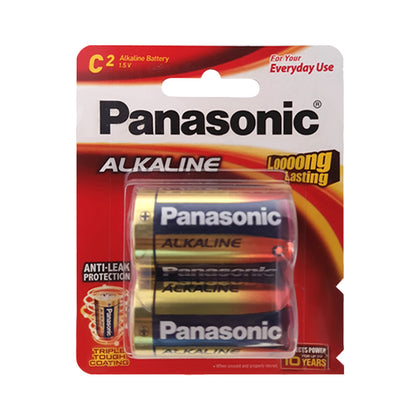 C Size 1.5V Panasonic Alkaline  Battery LR-14T/2B (Pack of 2)